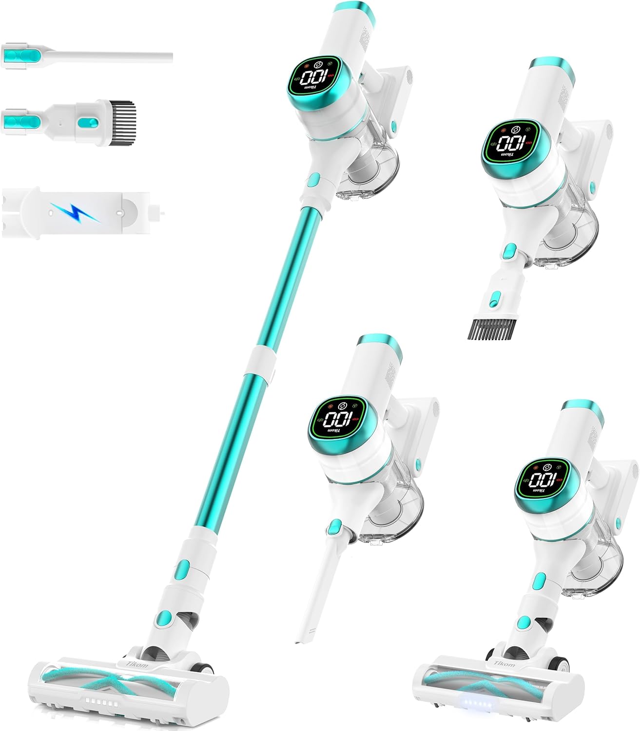 Tikom V500 Cordless — Blue & White
